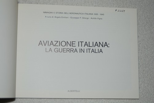 Aviazione Italiana : La Guerra In Italia (1982, Paperback, Albertelli, Italian) - Picture 3 of 7