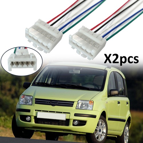 2x Tail Light Connector Plug Repair Connector 5PIN For Fiat Punto 188 Panda 169
