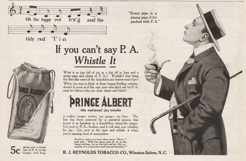 1913 Prince Albert Pipe Tobacco If You Cant Say It Whistle Straw Hat Man Art Ad 1913 Prince Albert Pipe Tobacco If You Cant Say It Whistle Straw Hat Man Art Ad