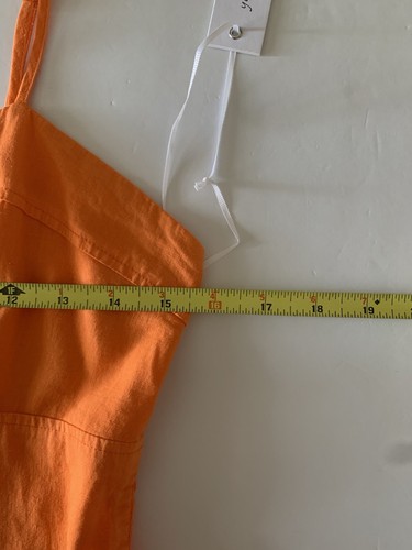 NWT YFB Orange Dress Women's Size Large Young Fabulous & Broke Maxi Sleeveless - Picture 8 of 10