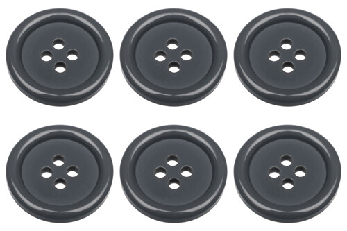 Packs of Flat 4 Hole Sew On Round Buttons 8 Colours 15mm 18mm 20mm 23mm Polished - Picture 17 of 40