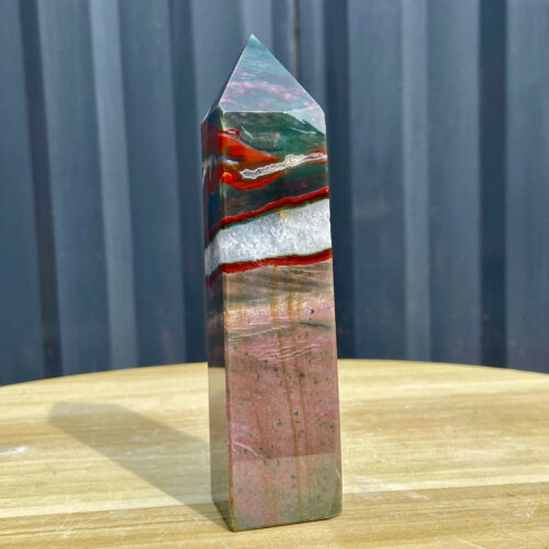 376G Restoration of Natural Ocean Jade Crystal Mineral Pillar obelisk - 第 4/15 張圖片