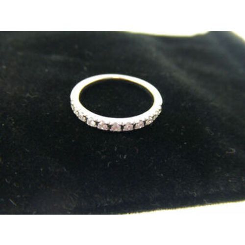 Diamond Wedding Band Ring 14K White Gold - Picture 4 of 6