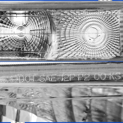 For 1995-2005 Chevrolet Astro Van Euro Crystal Clear Signal Bumper Lights Pair - Picture 3 of 5
