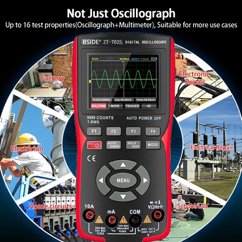 Osciloscopio de Mano Multímetro Profesional Digital Multímetro Electricista - Imagen 3 de 10