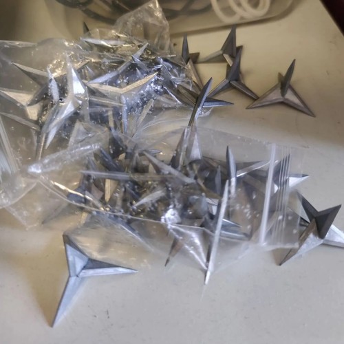 10Pcs Tire Tyre Puncture Pagoda&Triangle Nail Spike Anti-theft Security Car Auto - Picture 4 of 33