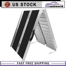 10ft Aluminum Multi-Folding Wheelchair Ramp Scooter Mobility Portable Ramp