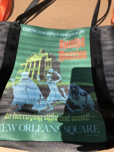 Harveys Disneyland 60th Anniversary Haunted Mansion Poster Tote - Picture 2 of 11