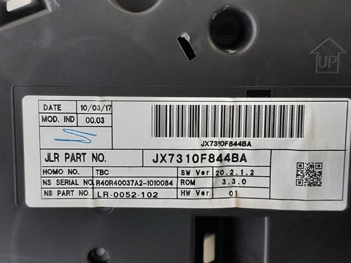 Cuadro de instrumentos Jaguar XE MK1 (X760) 2015 en 1999 relojes Speedo diésel - Imagen 6 de 7