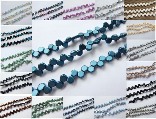 Two Hole Honeycomb (30 Beads) -Choose Color- Czech Glass - Picture 1 of 44