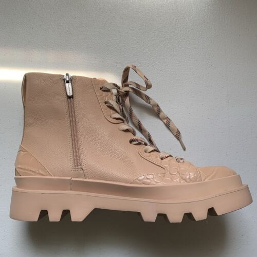 Vince Camuto Korigan Damenstiefel pink 8,5 Leder Reißverschluss amputiert NUR LINKS NEU - Bild 3 von 12