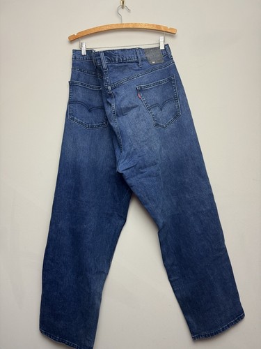 Mens Levis 550 Jeans Size 50 L 32 Stretch Cotton Dark Wash Straight Leg - Picture 2 of 7