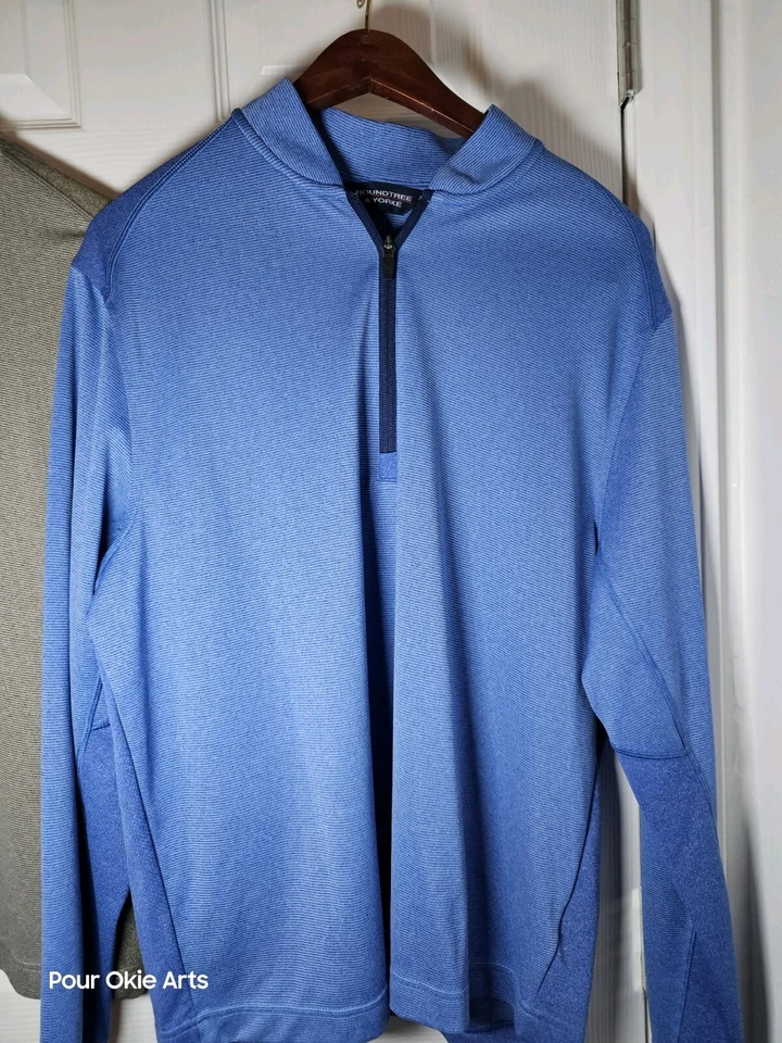 Juego de 2 camisas elásticas Roundtree & Yorke Performance M 1/4 cremallera Foto 2 de 4