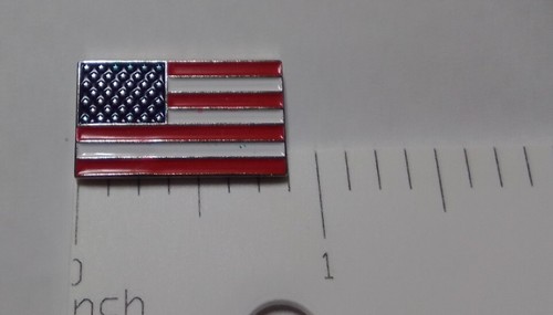 PIN BANDERA AMERICANA HECHO EN EE. UU. Pinback Pin Bandera EE. UU. Pin Botón Bandera EE. UU. (D7) - Imagen 2 de 6