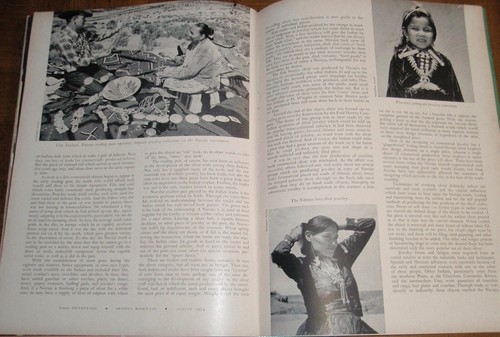 ARIZONA HIGHWAYS AUGUST 1954 -NATIVE AMERICAN JEWELRY-NAVAJO RUGS-SAND PAINTINGS - Picture 10 of 11