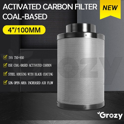 GROZY 4"/100mm Vent Fan Ducting Carbon Filter Hydroponics Ventilation Kit Option - Picture 29 of 61