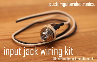 Input Jack Wiring Kit - Klinkenbuchsen Verdrahtungsset, Switchcraft, cloth wire