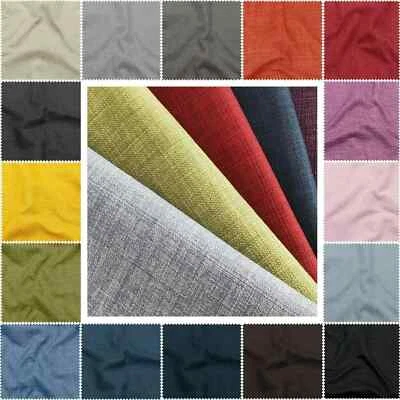 Antler Linens Soft Linen Look Heavy Furnishing Upholstery Water Resistant Fabric