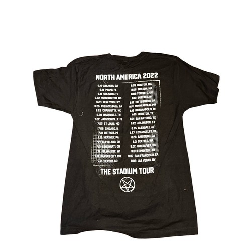 Motley Crue North America 2022 The Stadium Tour Concert Mens T Shirt Size Medium - Afbeelding 2 van 3