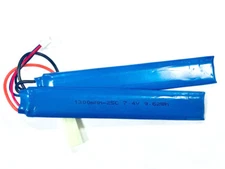 Airsoft Li-po Battery 7.4V 1300mah 25C Double Cell for Airsoft AEG