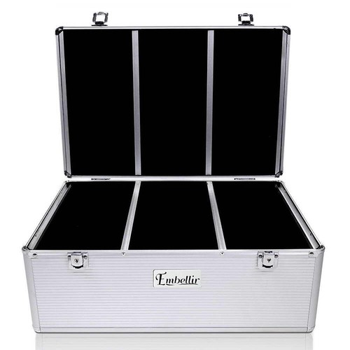 NNEDSZ CD Case DVD Cases Storage Box 500 Discs Aluminium Case DVD Folders - Picture 2 of 8