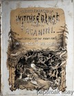 1852 Witches Dance By Paganini Litho Sheet Music With Witches & Golblins