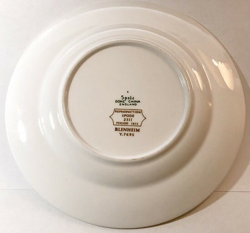 Plato de pan y mantequilla Spode Blenheim reproducción vintage de un patrón 1815 - Imagen 2 de 3