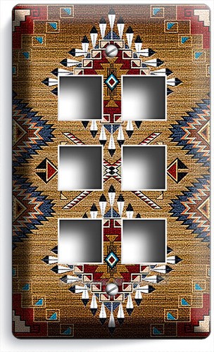 NATIVE AMERICAN SOUTHWESTERN FOLK ART LIGHT SWITCH OUTLET WALL PLATES ROOM DECOR - Picture 24 of 34