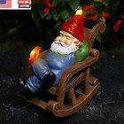 New ListingSolar Garden Gnome Statue Outdoor Decor, Patio Gnomes, outside Yard Sculptures &
