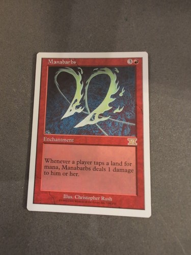 MTG magic cards 1x Manabarbs 6th Edition NM, English
