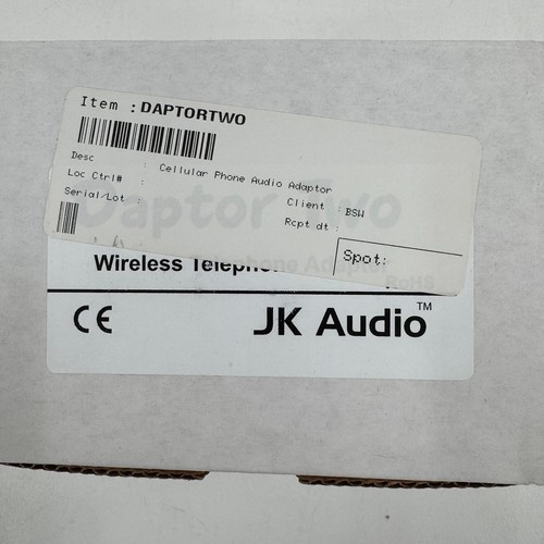JK Audio Daptor Two Wireless Phone Audio Interface D204879 Made in USA - NEW - Picture 2 of 24
