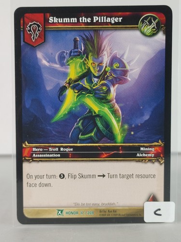 Skumm the Pillager - Fields of Honor - 17/208 - WoW TCG - Uncommon - Picture 12 of 26