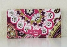 Vera Bradley Checkbook Cover Very Berry Paisley NWT