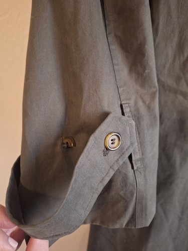 Cappotto lungo Burberry taglia 16 XX-lungo lunghezza verde a quadri - Foto 12 di 14