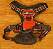 rabbitgoo No Pull Dog Harness Adjustable Reflective Control Handle Small Red