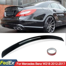Rear Spoiler Wing Fit Mercedes W218 CLS350 CLS500 CLS550 2012-2017 Gloss Black