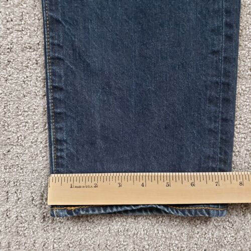 Levis 501 Jeans Herren 32x32 blau Button Fly gerade dunkle Waschung Hose 32x34 - Bild 16 von 19