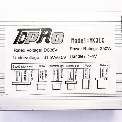 36V 350W Electric Motor Speed Controller Throttle Key Lock Go Kart Scooter E300 - Picture 8 of 10