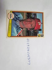 1982 Donruss Greg Gross signed Baseball Card