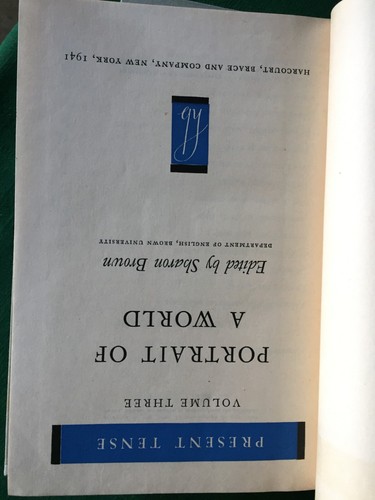 1941 PRESENT TENSE Vol 1,2,3 Edited By Sharon Brown-Brown University Acceptable - Picture 11 of 14