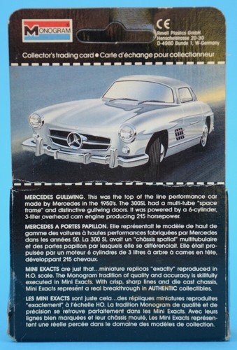 MONOGRAM - Mercedes Gullwing - MINI Exacts - 1:87 H.O. SCALE - Picture 4 of 10
