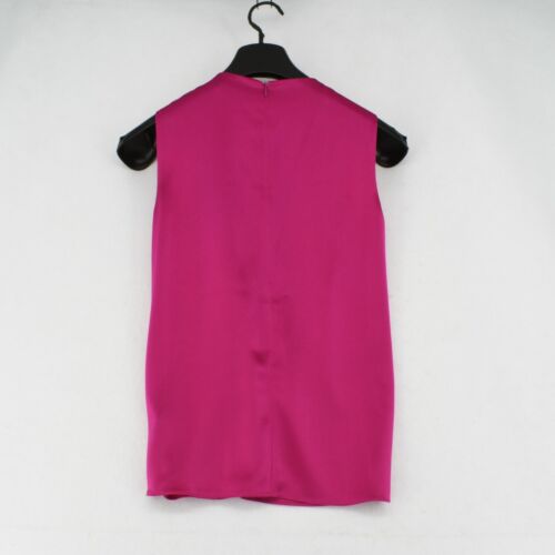 St. John Top XP Petite Womens Pink Liquid Satin Twisted Neck Sleeveless Blouse - Picture 2 of 8