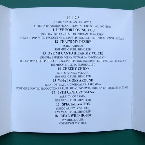 Chico Arnez Cubana Brass ESSENTIAL SALSA Latin Dance Folk Pop CD Gloria Estefan - Picture 6 of 7