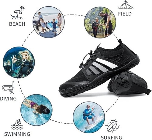 Scarpe Dannto US uomo 8,5 / donna 10 asciugatura rapida piedi nudi acqua traspiranti Casua - Foto 2 di 6