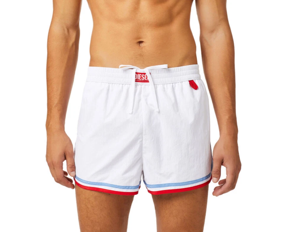 Pantalones Cortos de Natación Diesel BLANCO Bmbx-Reef-30 Entrepierna Talla Pequeña Foto 2 de 4