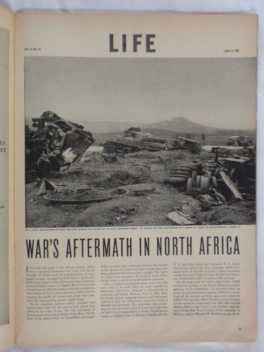 Life Magazine (14. Juni 1943) Zweiter Weltkrieg. Tolle Artikel, Fotos & Anzeigen - Bild 3 von 12