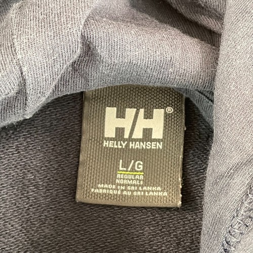 Helly Hansen Active Logo Hoodie Men Large Navy Blue French Terry Nautical Flag - Picture 3 of 7