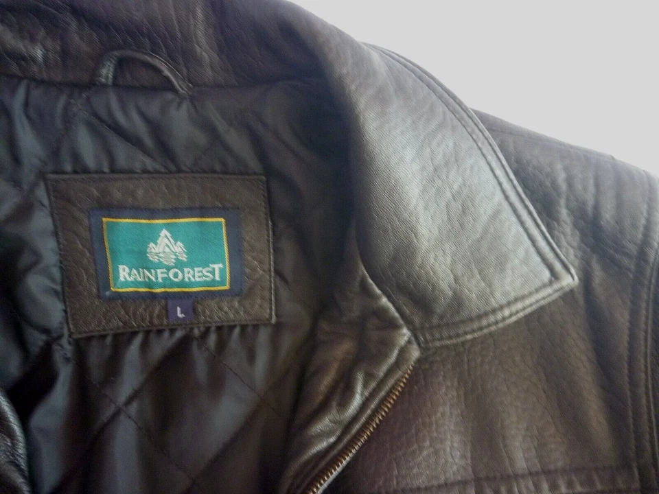 女士 M L 夹克外套黑色柔软真皮短骑手拉链摩托车 — 第 3/4 张图片