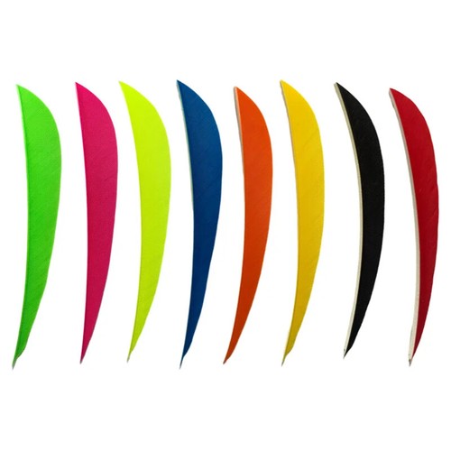 200 Pcs 5“ Parabolic Arrow Fletching Feathers Archery Arrow Accessories RW LW - Picture 4 of 22