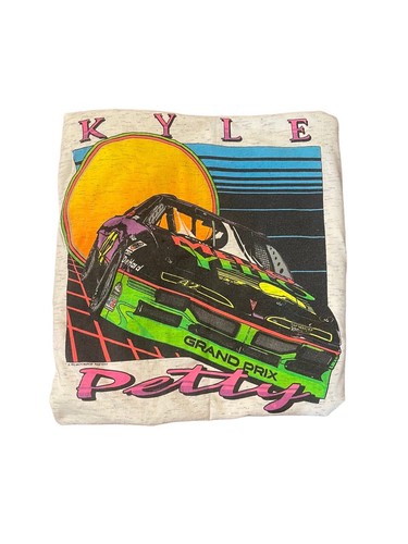 Vintage Nascar Kyle Petty Grand Prix Racing Tee Size XXL Cal Cru USA 1992 - Picture 2 of 4